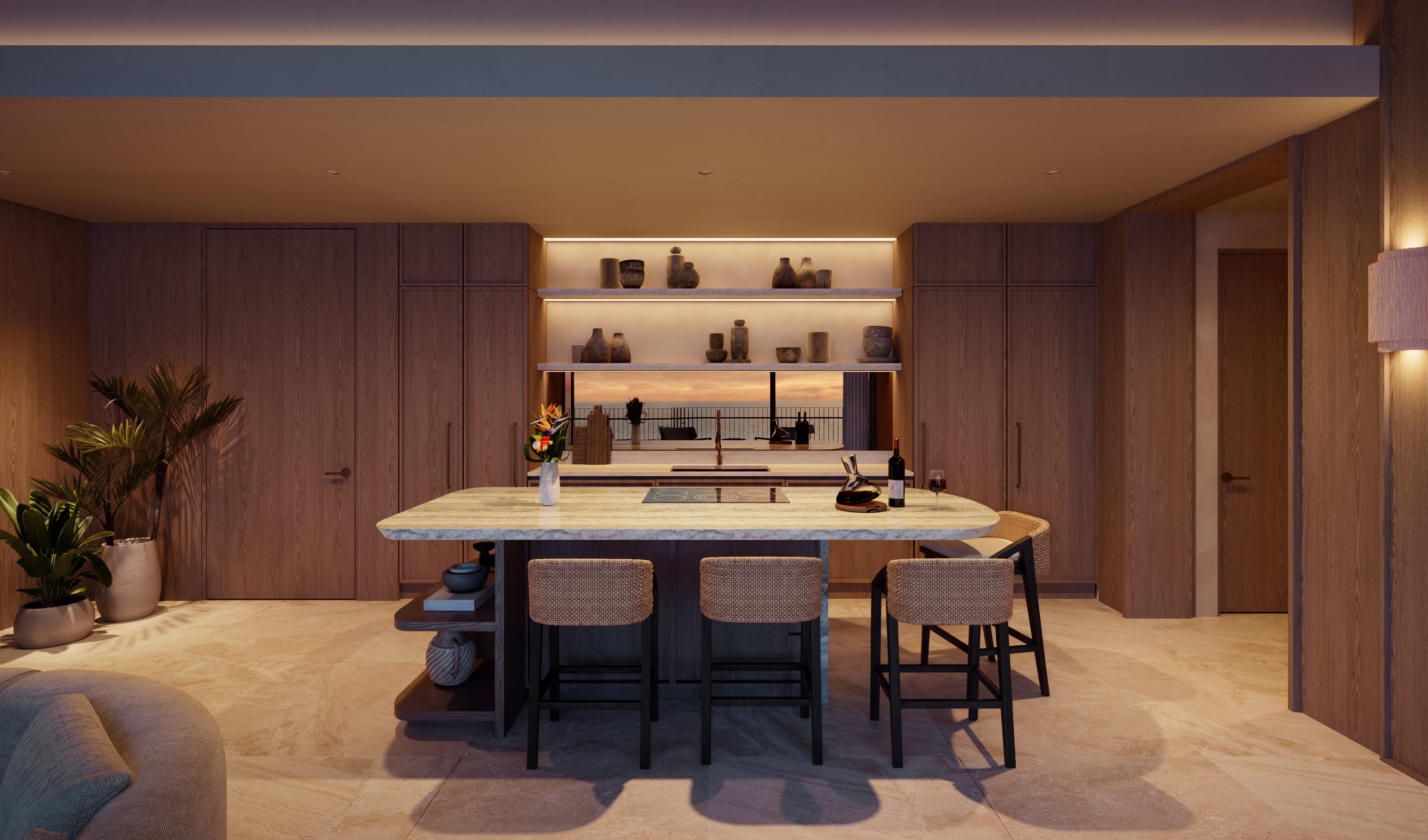 Condo F Kitchen