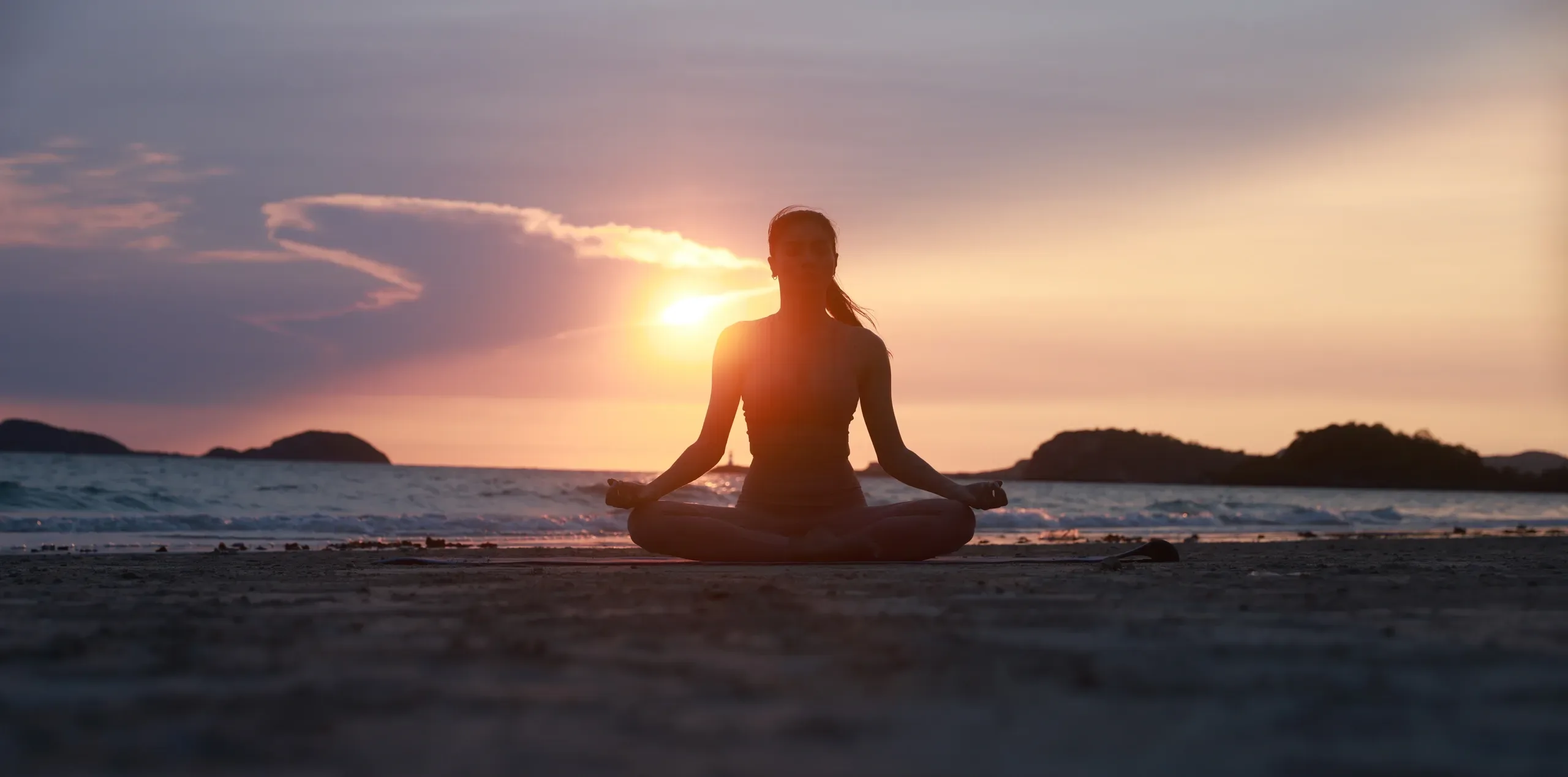 Tropical garden setting for yoga in Manuel Antonio